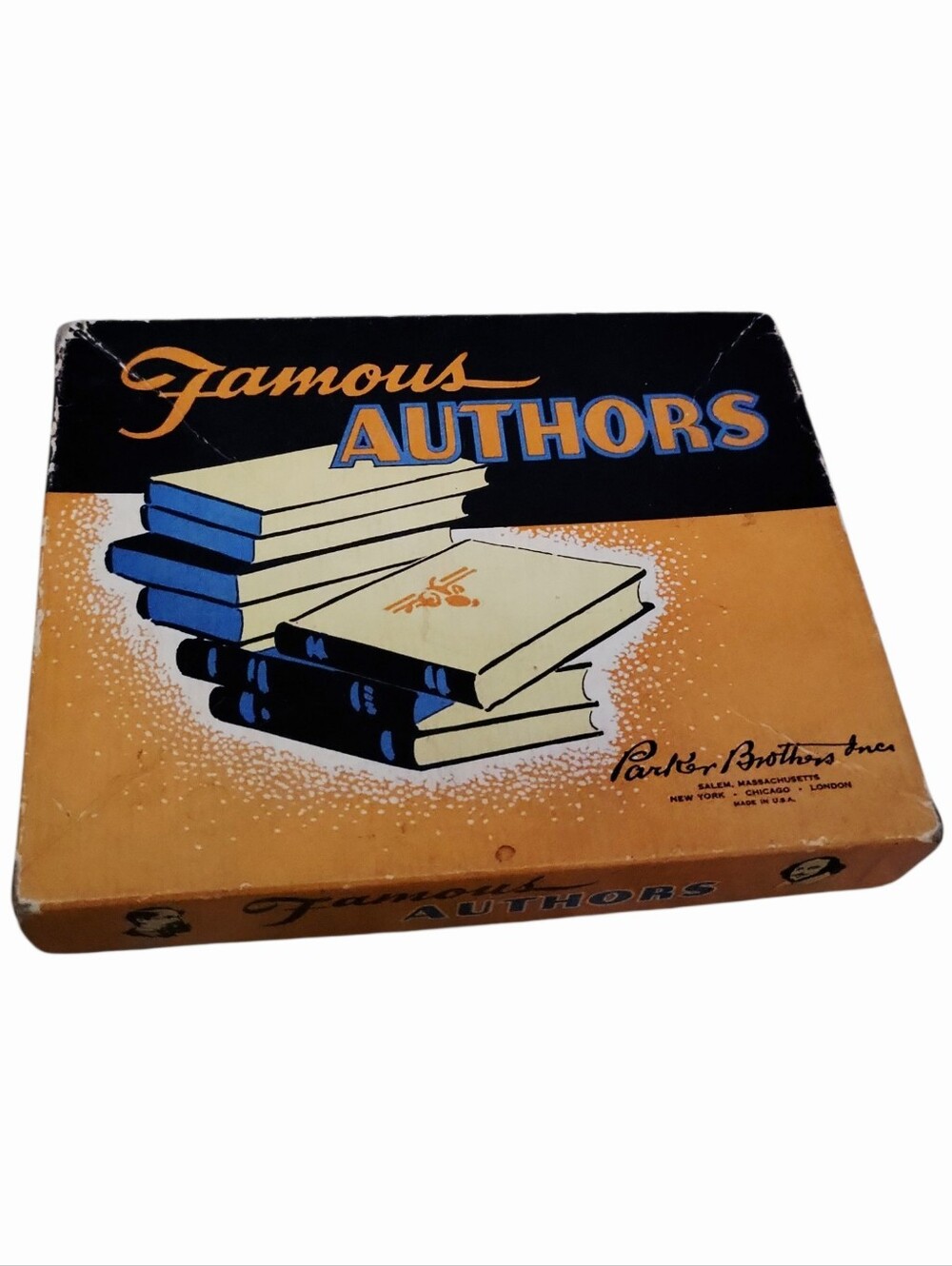 Vintage 1943 Parker Brothers Game Of Authors Boxed Card Game Set ~Collectibles